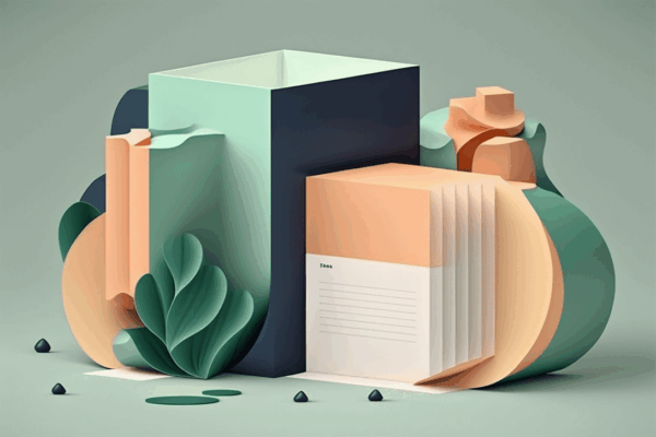 abstract illustration of document automation software