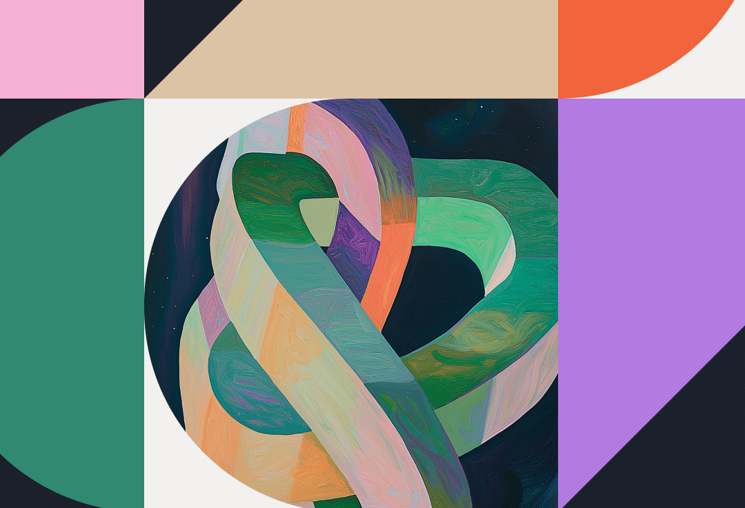 abstracted ai visual of shapes and knots