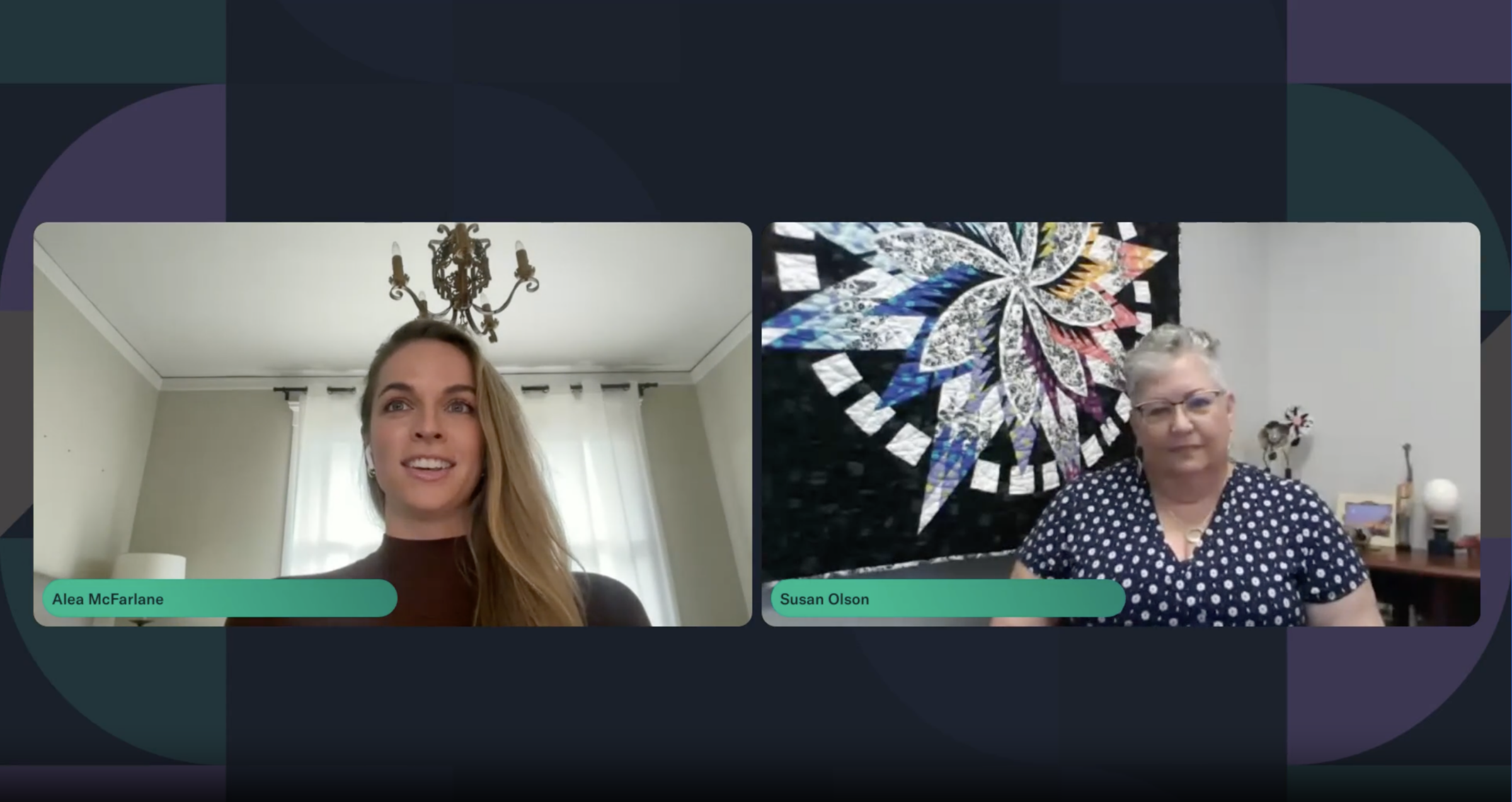 Screenshot of webinar panelists on zoom